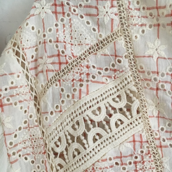 Flowy lace Anthropologie shirt - Picture 5 of 8